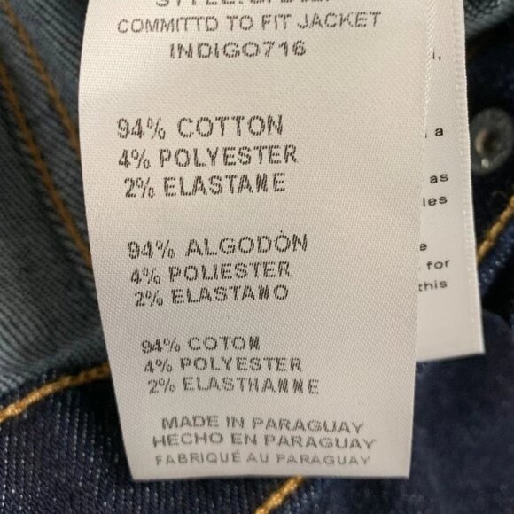 NWT Good American Women's Denim Jacket Size M Committed to Fit in Indigo - Picture 7 of 8